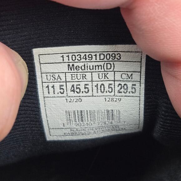 Brooks Mens 11.5D Adrenaline GTS 21 Black Gray Athletic Gym Daily Running Shoe - Picture 12 of 12